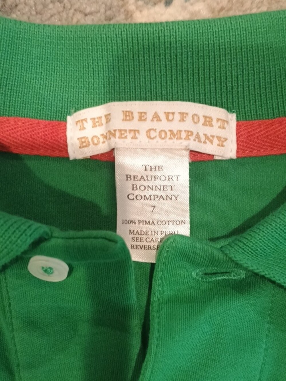 The Beaufort Bonnet Company Green Long-Sleeve Polo, White Stork - Picture 2 of 3